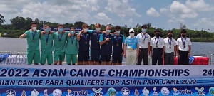 The team of Kazakhstanis has five gold medals of the Asian Rowing Championship